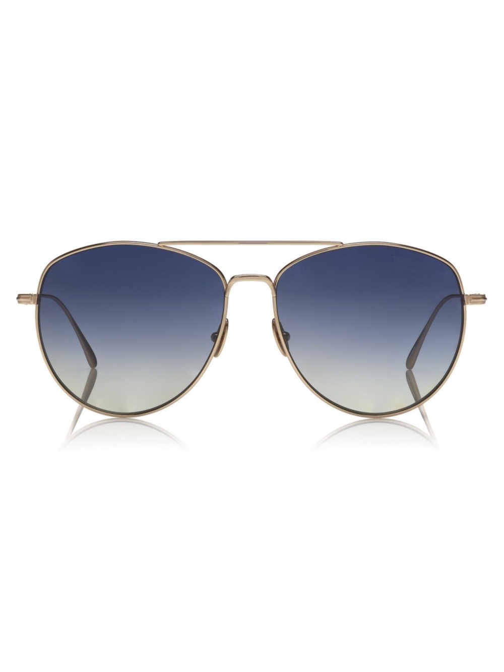 Tom Ford MILLA TF784 Rose Gold/Blue Gradient Titanium Unisex Sunglasses